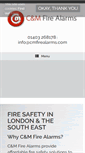 Mobile Screenshot of cmfirealarms.com